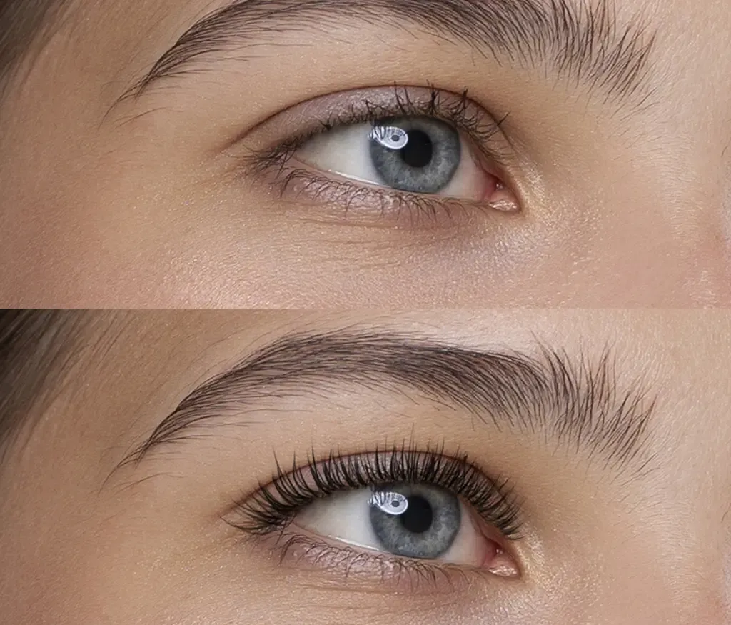 Ablauf des Wimpern Liftings und Färbens bei JWC Kosmetik
